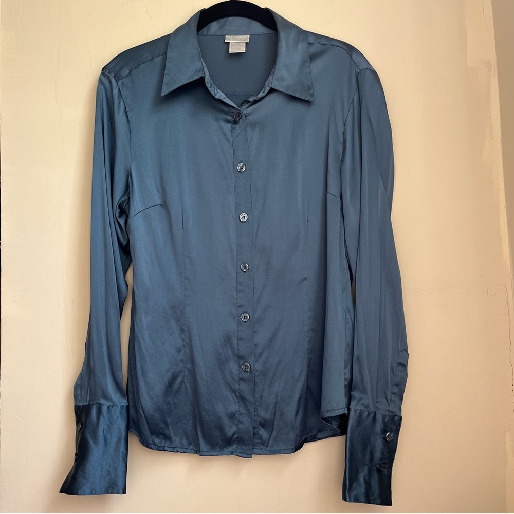 vintage y2k spiegel silk blouse